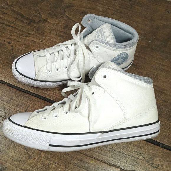 Converse Shoes - Converse W10 M8 Sneakers Chuck Taylor All Star Street Mid White Grey 166947F